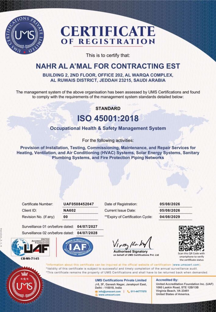 ISO 45001 – نظام إدارة السلامة والصحة المهنية